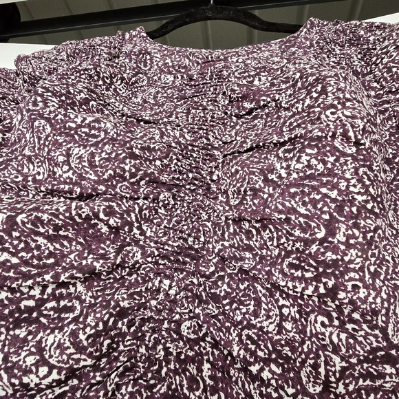 Les Coyotes de Paris linen blouse in a purple/multicolor paisley pattern - Picture 9 of 13